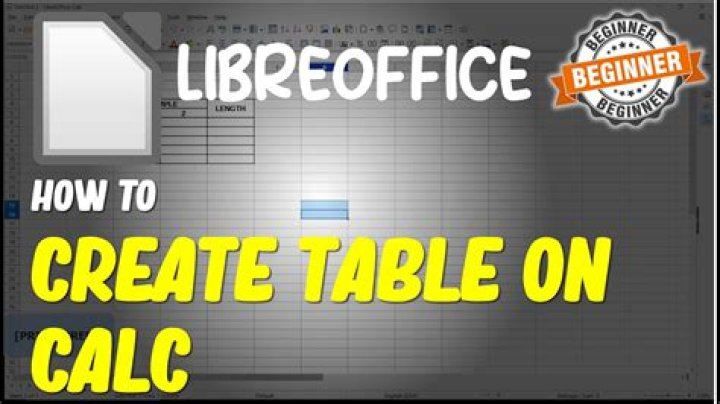 How do you get LibreOffice Calc to make sorted tables?