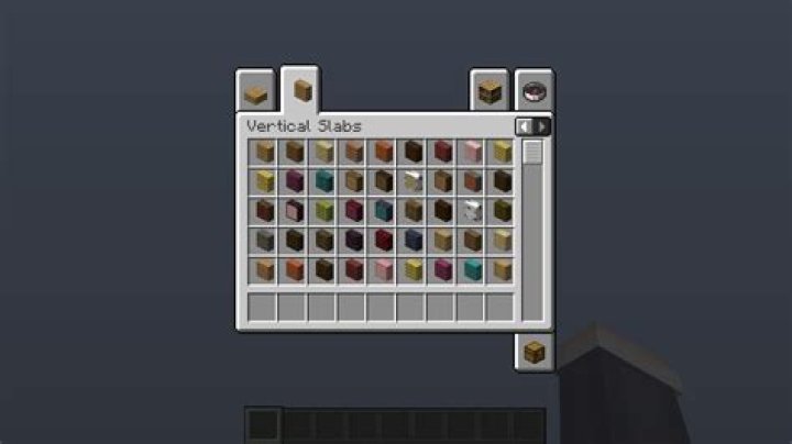 How do you make a vertical slab in Minecraft on Xbox?