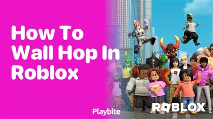 How do you wall-hop in Roblox while in first person?