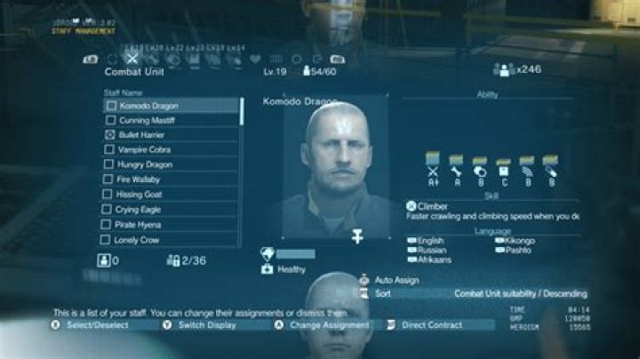 How does Mother Base staff morale work?