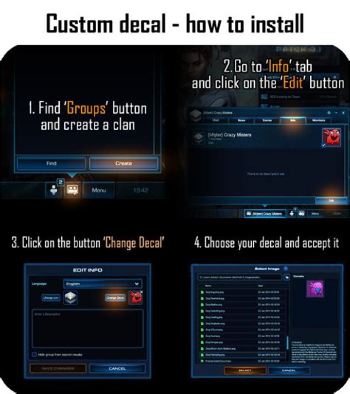 How does one obtain a Clan emblem in Starcraft 2?