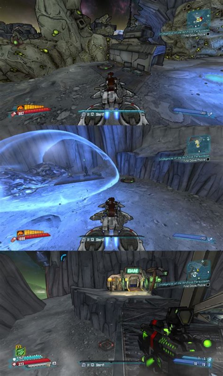 How to access the Dahl weapon chest in the Outlands Canyon, behind the electric fence?
