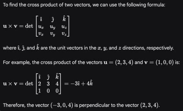 How to calculate one of the vectors that generate a given cross-product?