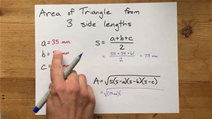 How to calculate the sides of a triangle when only the area and 2 angles are given?