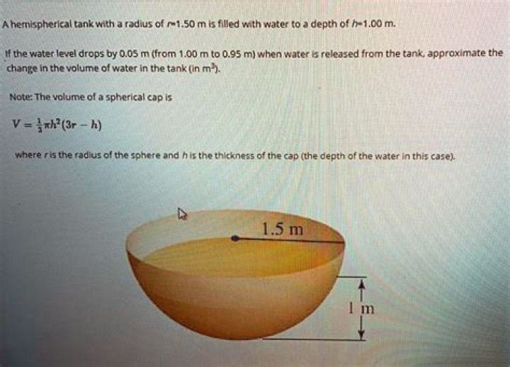 How to calculate the work done to move water into a hemispherical tank from the bottom.