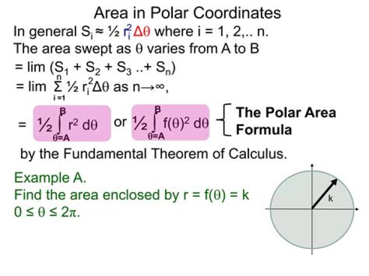 How to calculate this area in polar coordinates