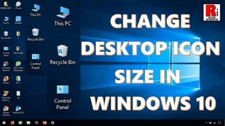 How to change desktop icon size?