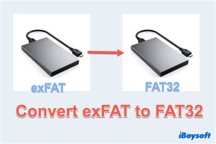 How to convert exFAT to FAT32? 