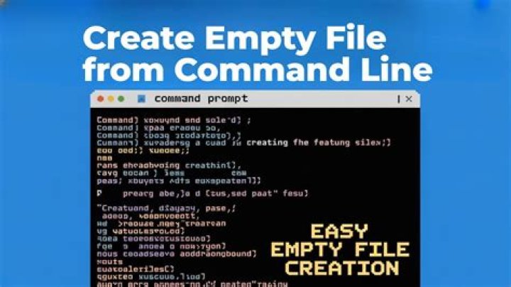 How to create an empty file from command line