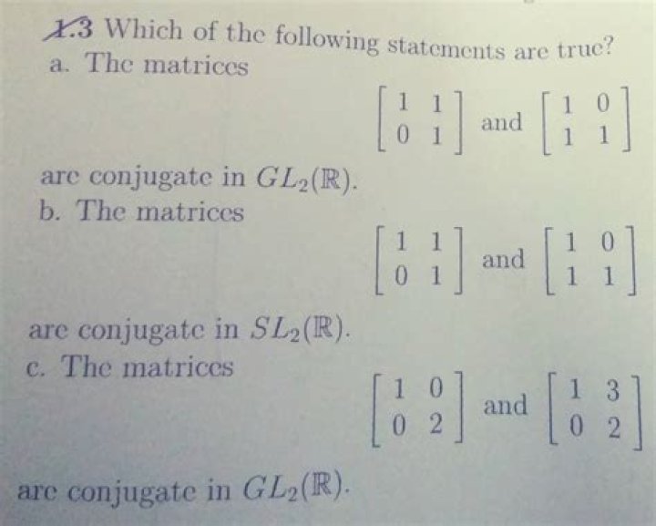 How to determine two matrices are conjugate.