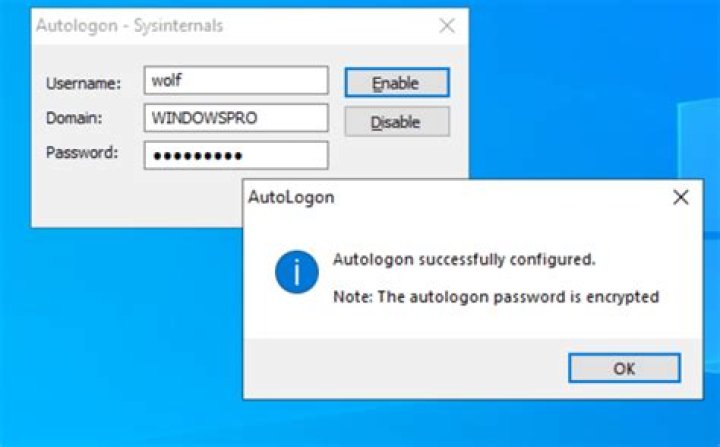 How to disable Autologon enabled by using Sysinternal's Autologon.exe?