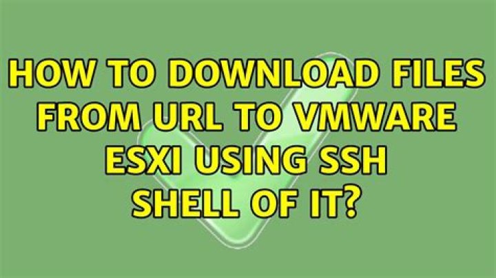 How to download files from URL to VMware ESXi using SSH Shell of it?
