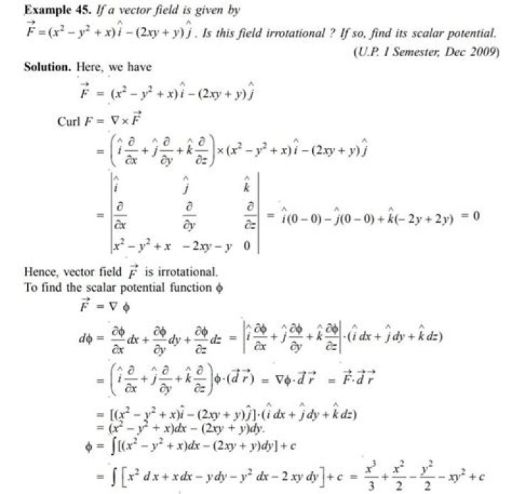 How to find a $f$ such that $F=grad \ f$?