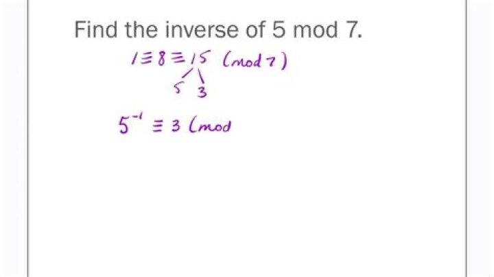 How to find inverse of 2 modulo 7 by inspection?