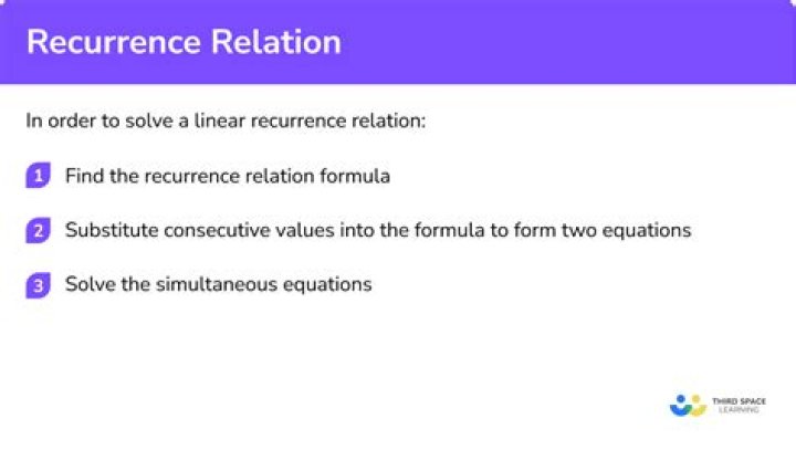 How to find recurrence relation of a given solution.