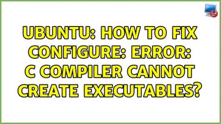 how to fix configure: error: C compiler cannot create executables