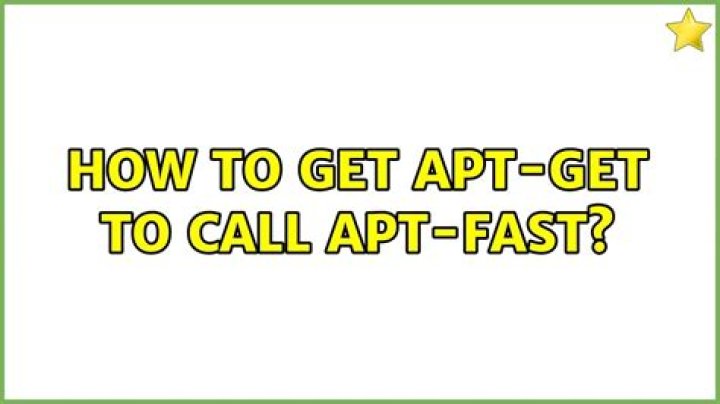 How to get apt-get to call apt-fast?