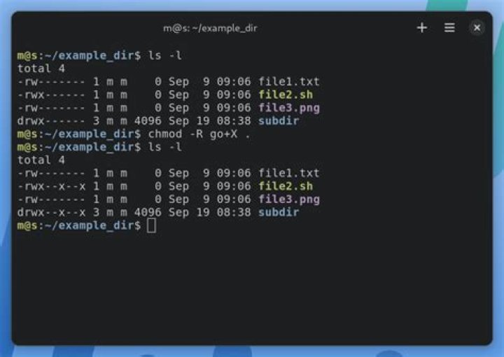 How to get chmod (octal) permissions of the folder in the terminal?