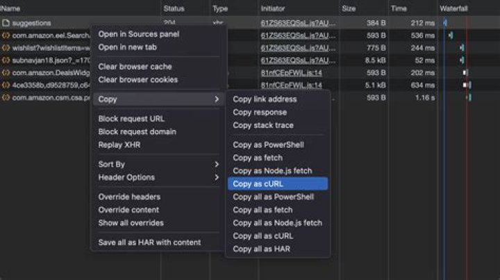 How to get "Copy as cURL" in the terminal?