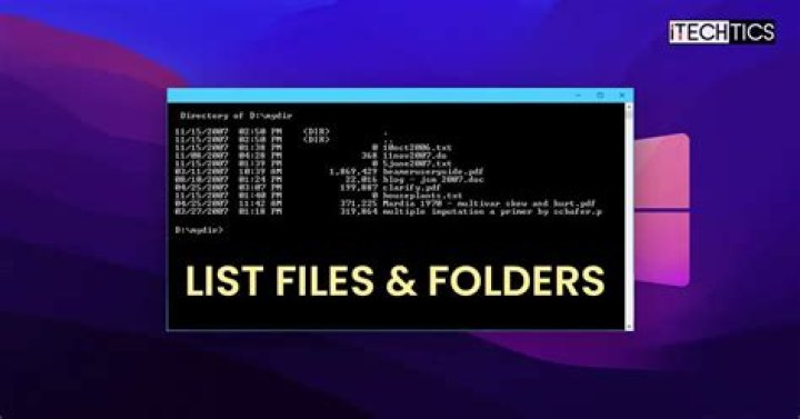 How to list the files and folders inside a partition