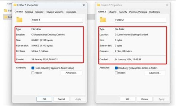 How to make Windows Explorer file properties show exact times?