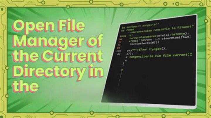 How to open a file manager of the current directory in the terminal?