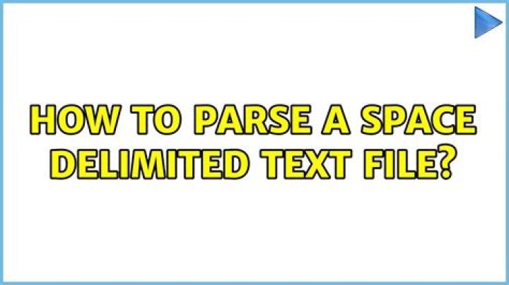 How to parse a space delimited text file