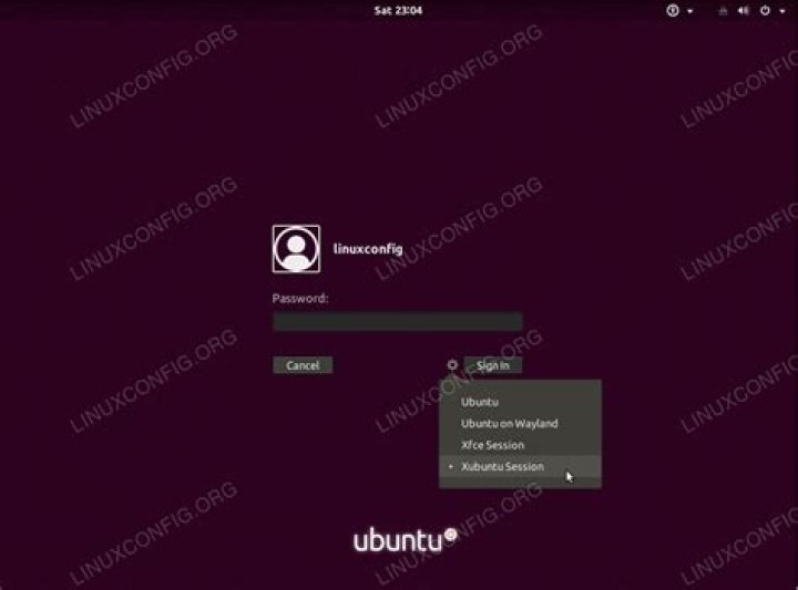 how to select xubuntu-desktop?