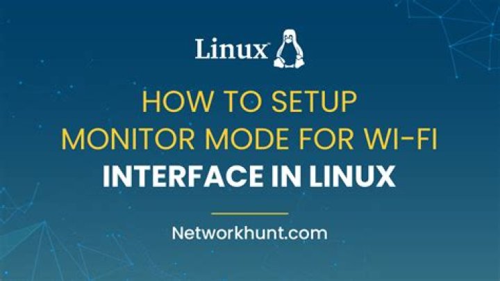 How to set wired interface on Monitor Mode?