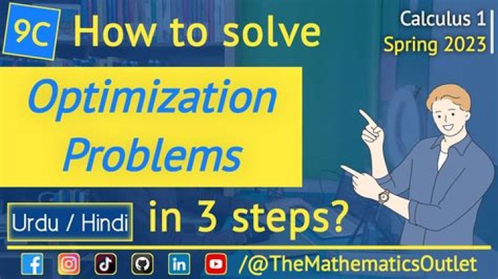 How to solve Optimization problems in calculus.