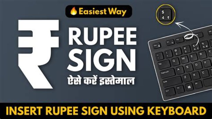 How to type the Indian Rupee Symbol?