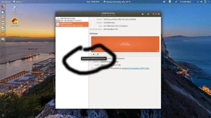How to unmount CD drive