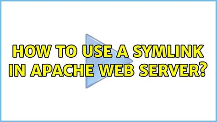 How to use a symlink in Apache Web Server