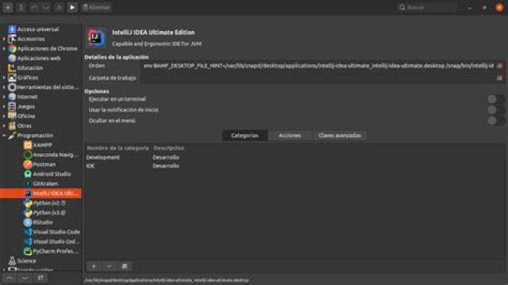 In Ubuntu 20.04 (Gnome), how can we view/edit app launcher properties?