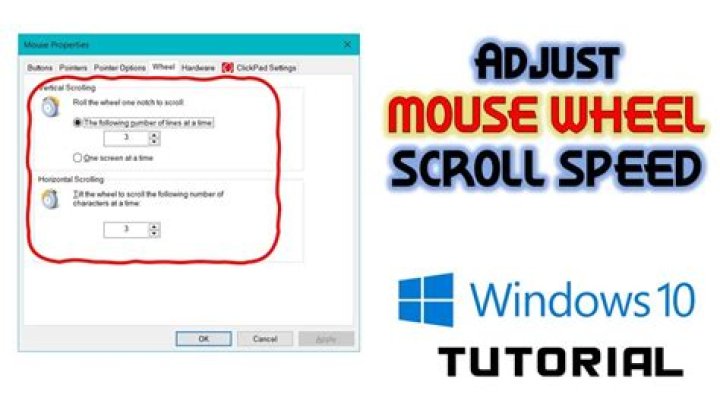 Increase mouse wheel scroll speed