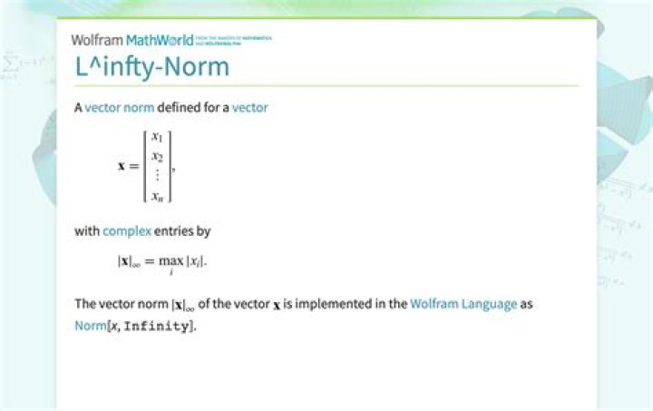 Infinity norm proof