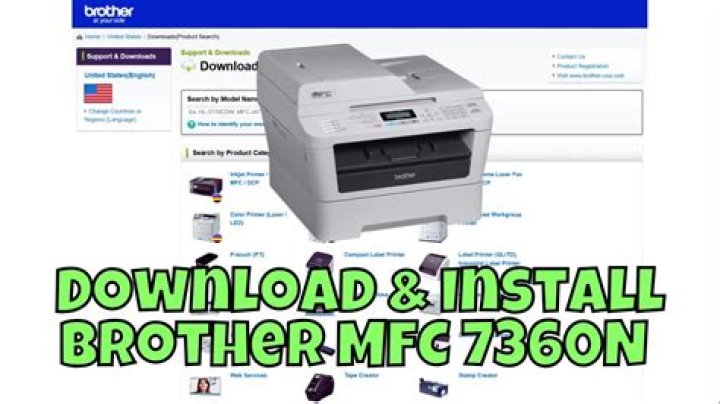 Install drivers for Brother MFC 7360N printer/scanner/fax