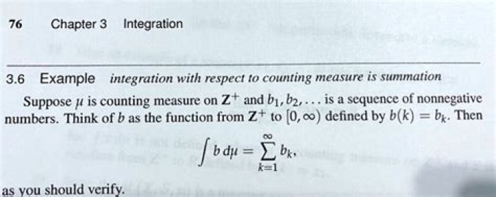 Integration with respect to counting measure.