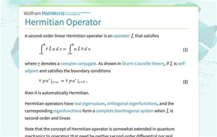 Inverse of hermitian operator