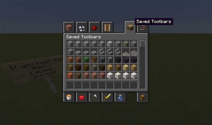 Is it possible to add more saved toolbars without mods in Minecraft?