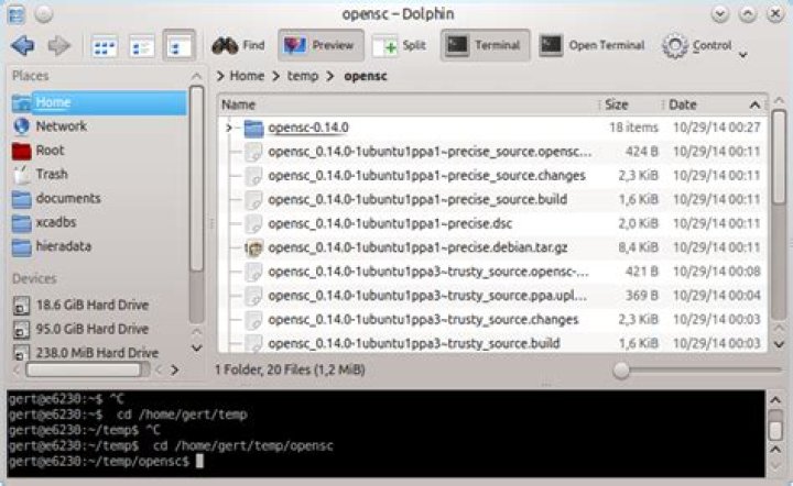 Is it possible to open a terminal in the current directory?