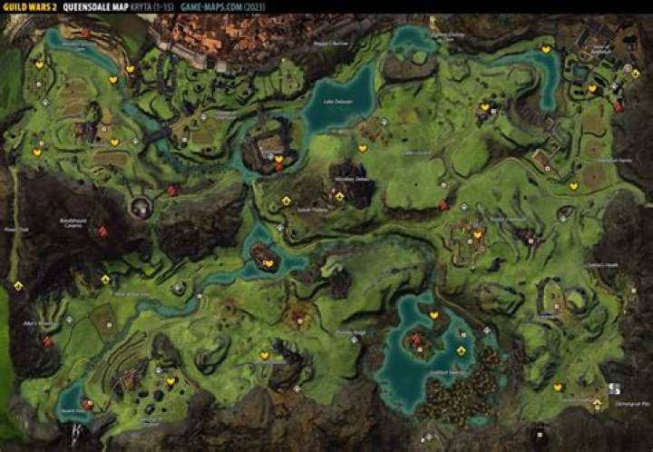 Is the area between Kessex Hills, Gendarran Fields and Lion's Arch reachable?