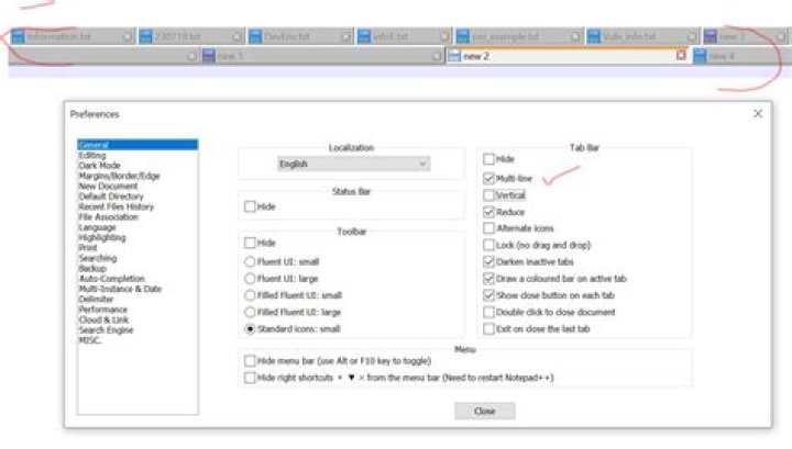Is there a way to manage tabs efficiently in Notepad++