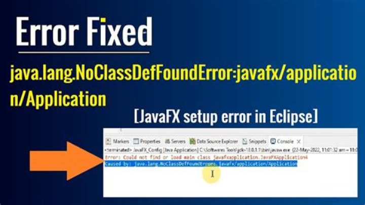 java.lang.NoClassDefFoundError: javafx/application/Application