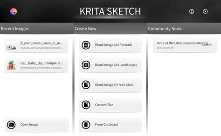 Krita: Filling a whole selection or layer