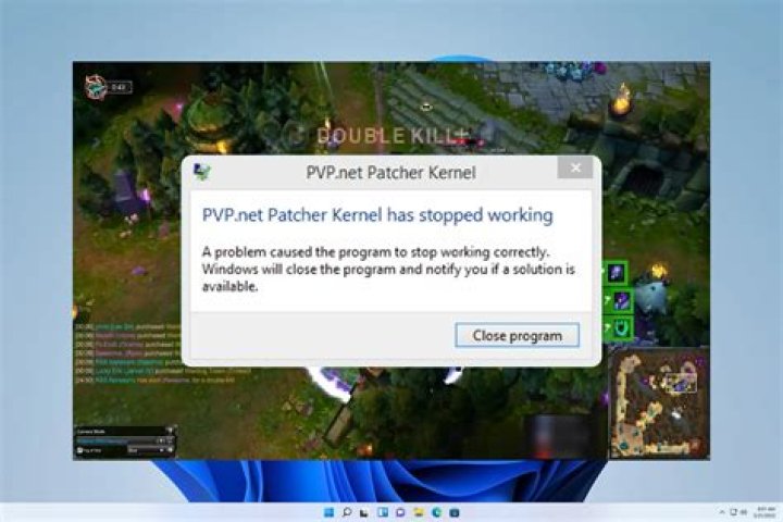 League of Legends won't open. I get an error that refers to a PVP.net Patcher Kernel. How do I fix it?