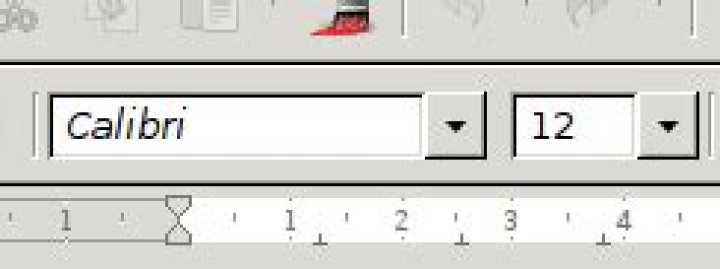 LibreOffice - Calibri font availible when opening a doc but not in dropdown