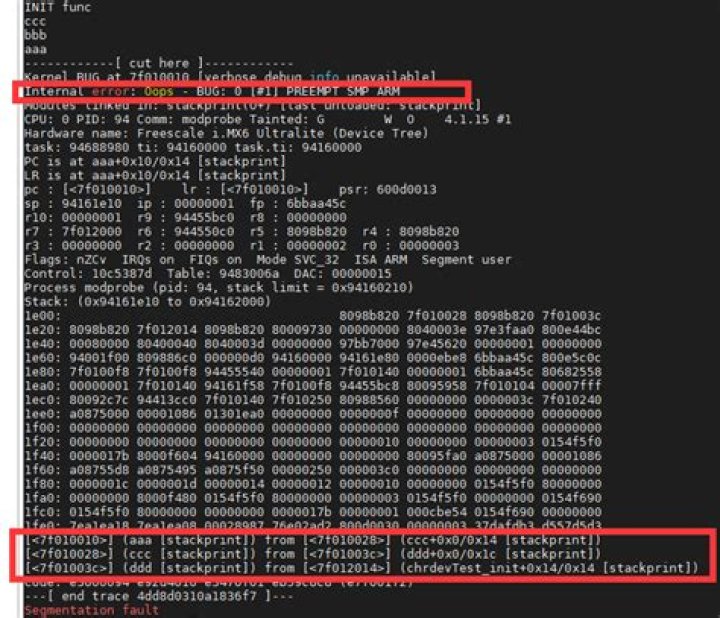 Linux Call Trace