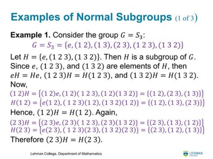 List the elements of a subgroup