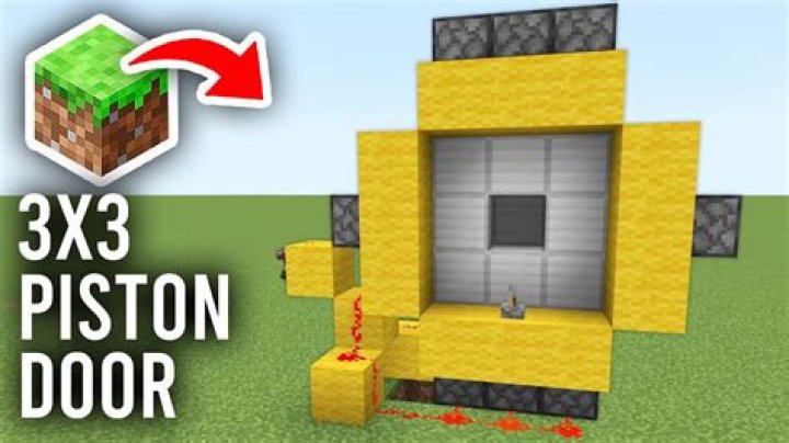 Minecraft 3x3 piston doorway